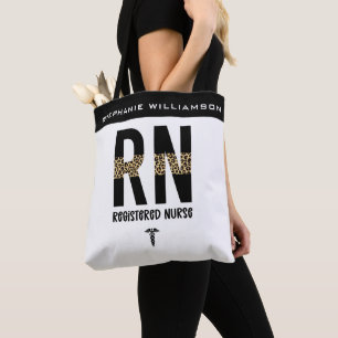 Bolso De Tela Regalos de graduación de enfermeras de RN registra