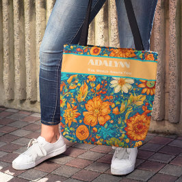 Bolso De Tela Regalos de graduación de pintura retro para nieta