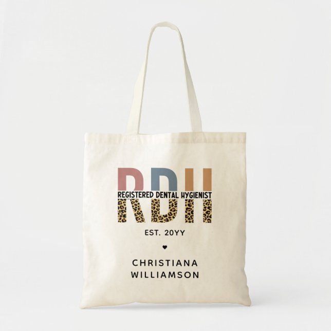 Bolso De Tela Regalos de higienistas dentales registrados por el (Frente)