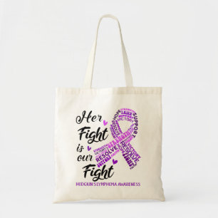 Bolso De Tela Regalos de la cinta del mes de sensibilización sob