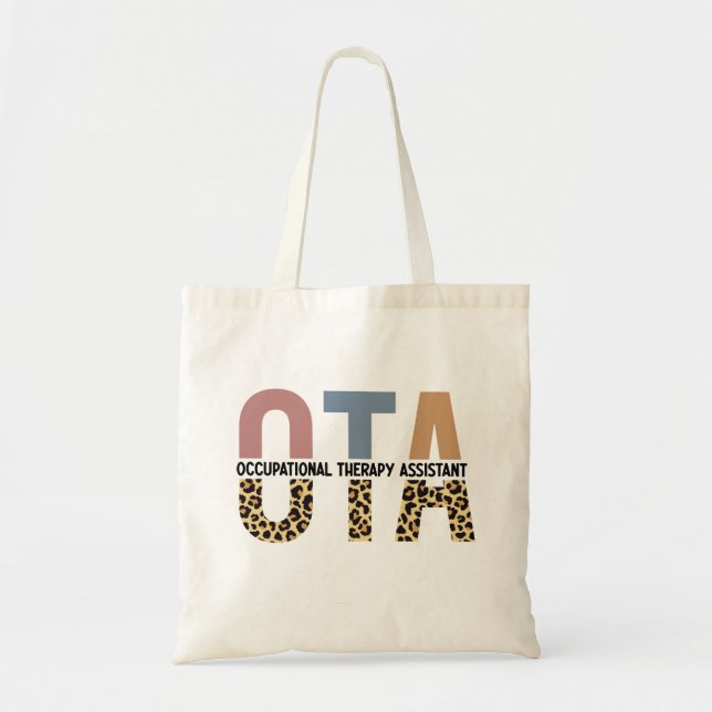 Bolso De Tela Regalos de los Auxiliares de Terapia Ocupacional d (Frente)