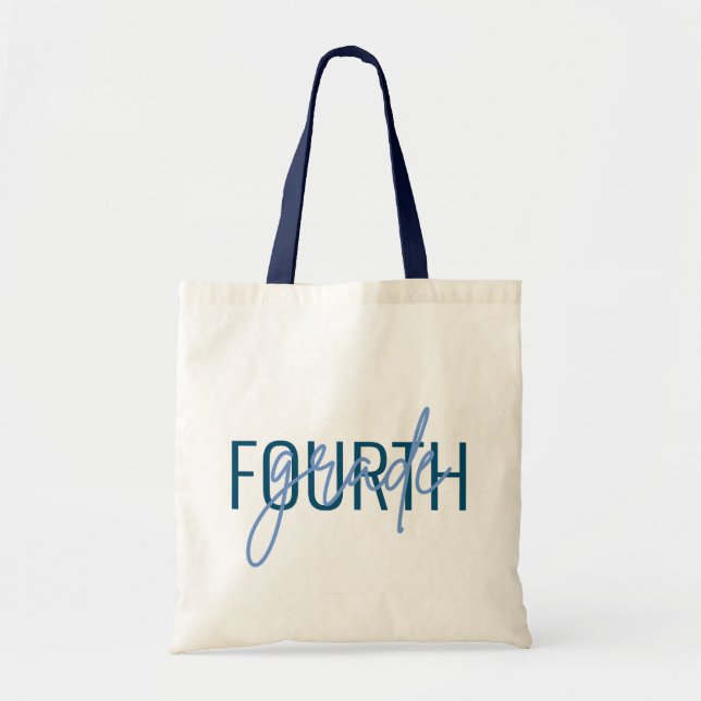 Bolso De Tela Regalos De Maestros De Cuarto Grado Cualquier Grad (Frente)