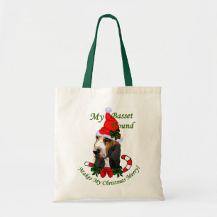 Bolso De Tela Regalos de Navidades de Hound Basset