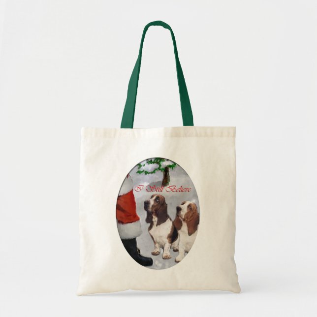 Bolso De Tela Regalos de Navidades de Hound Basset (Frente)