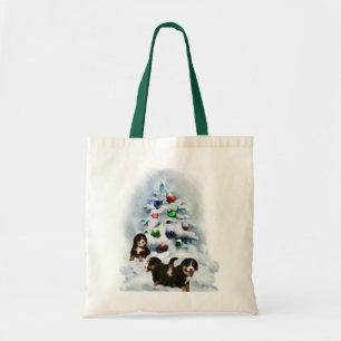 Bolso De Tela Regalos de Navidades de Perro de Montaña de Bernes