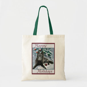 Bolso De Tela Regalos de Navidades de Sheepdog de Bélgica