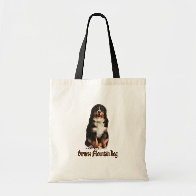 Bolso De Tela Regalos de perros de montaña de Bernese (Frente)