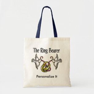 Bolso De Tela Regalos de portador de anillo personalizados