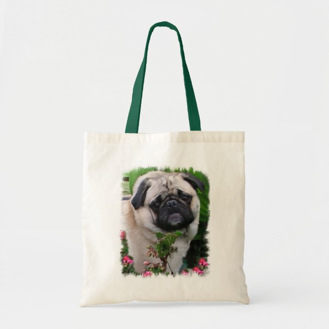 Bolso De Tela Regalos de Pug Lovers (Frente)
