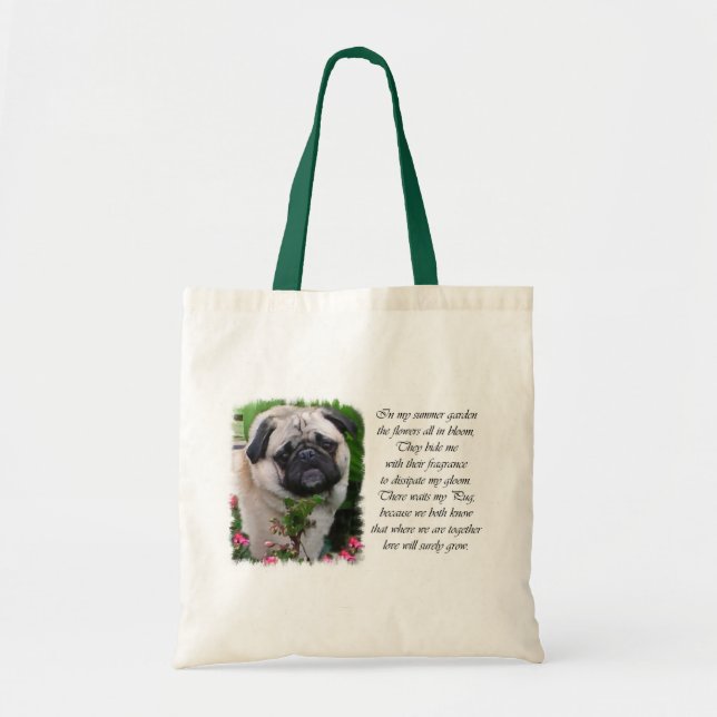 Bolso De Tela Regalos de Pug Lovers (Frente)