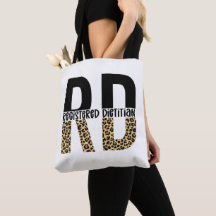 Bolso De Tela Regalos de RD de la Dietista Registrada Cheetah Pr