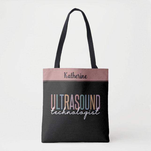 Bolso De Tela Regalos de Tecnólogos de Ultrasonido Personalizado (Anverso)