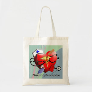 Bolso De Tela Regalos del arte del corazón del Preceptor de la