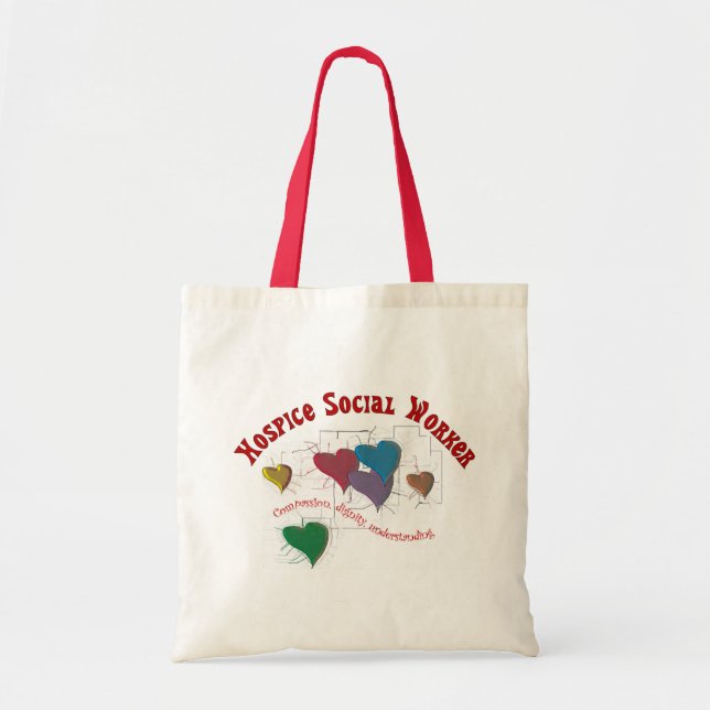Bolso De Tela Regalos del asistente social del hospicio (Frente)