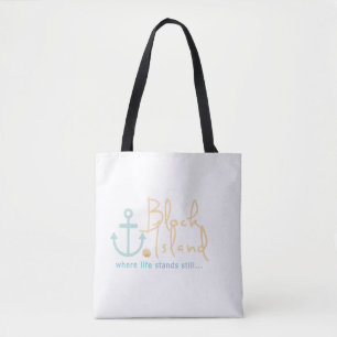 Bolso De Tela Regalos del Block Island RI - donde la vida