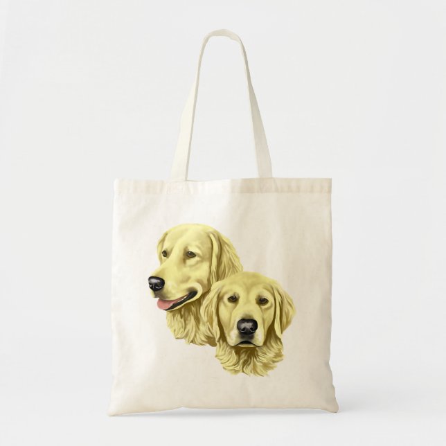 Bolso De Tela Regalos del golden retriever (Frente)