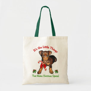 Bolso De Tela Regalos del navidad del Pinscher miniatura