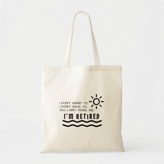 Bolso De Tela Regalos del retiro divertidos para la mamá del (Frente)