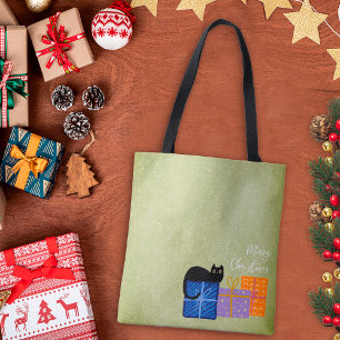 Bolso De Tela Regalos divertidos de Navidad para dueños de gatos