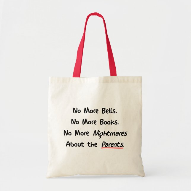 Bolso De Tela Regalos divertidos del retiro del profesor (Frente)