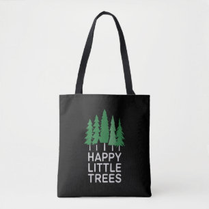 Bolso De Tela Regalos Divertidos Felices Arbolitos Camping