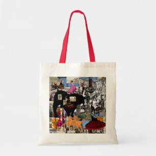 Bolso De Tela Regalos españoles de la cultura del collage de