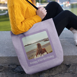 Bolso De Tela Regalos fotográficos personalizados para violeta d