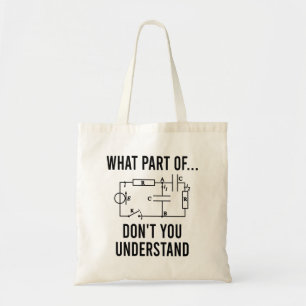 Bolso De Tela regalos para ingeniero eléctrico, regalos y elect