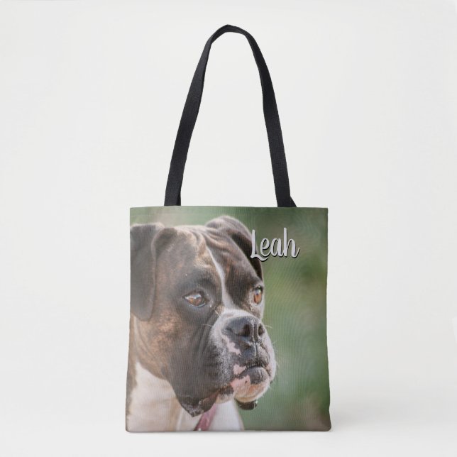 Bolso De Tela Regalos personalizados - amantes del perro (Anverso)