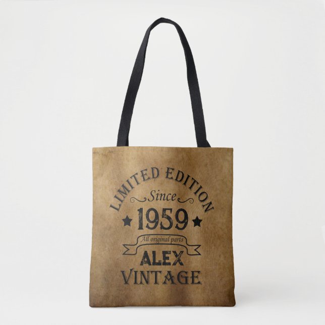 Bolso De Tela Regalos personalizados de 65 años (Anverso)