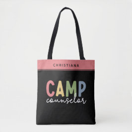 Bolso De Tela Regalos personalizados de consejero de campamento