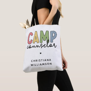 Bolso De Tela Regalos personalizados de consejero de campamento