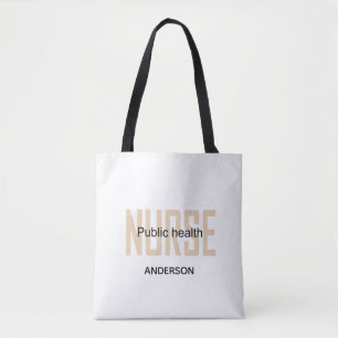 Bolso De Tela Regalos personalizados de enfermera de salud públi