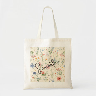 Bolso De Tela Regalos personalizados de flores silvestres para d