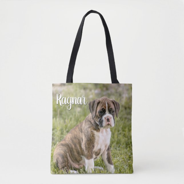 Bolso De Tela Regalos personalizados del amante del perro - (Anverso)