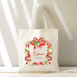 Bolso De Tela Regalos personalizados para damas de honor con cin
