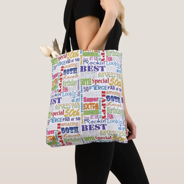 Bolso De Tela Regalos Únicos Y Especiales De Fiesta De 50 Años (Detalle)