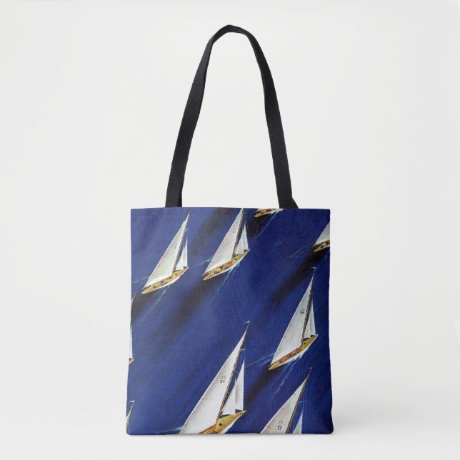 Bolso De Tela Regata de veleros por soldadura de esquí (Anverso)