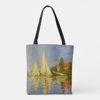 Bolso De Tela Regatta en Argenteuil por Claude Monet