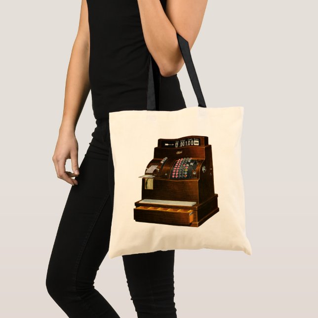 Bolso De Tela Registro Antiguo de Efectivo, Negocio Minorista Vi (Anverso (producto))