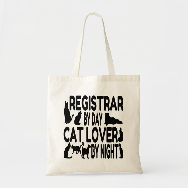 Bolso De Tela Registro de Cat Lover (Frente)
