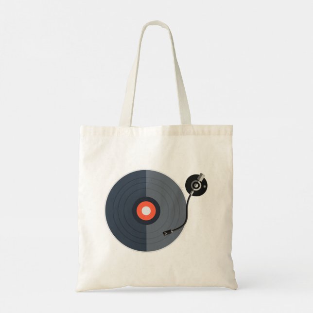 Bolso De Tela Registro de vinilo (Reverso)