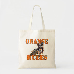 Bolso De Tela Reglas anaranjadas