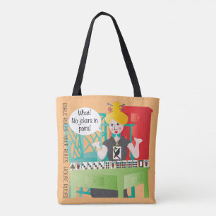 Bolso De Tela Reglas de Mah Jongg