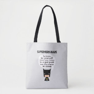 Bolso De Tela Reglas de superhéroe