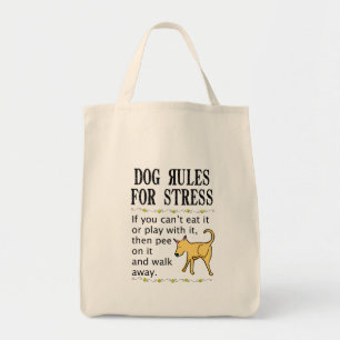 Bolso De Tela Reglas del perro para la tensión