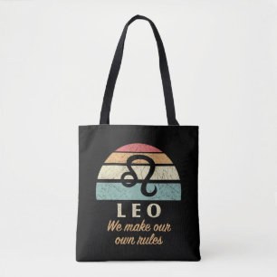 Bolso De Tela Reglas divertidas de Leo Zodiac