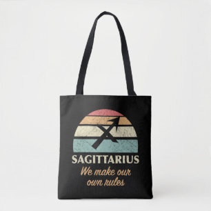 Bolso De Tela Reglas divertidas de Sagittarius Zodiac