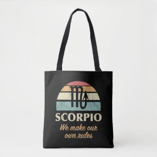 Bolso De Tela Reglas divertidas de Scorpio Zodiac