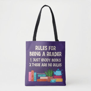 Bolso De Tela Reglas Para Ser Lector